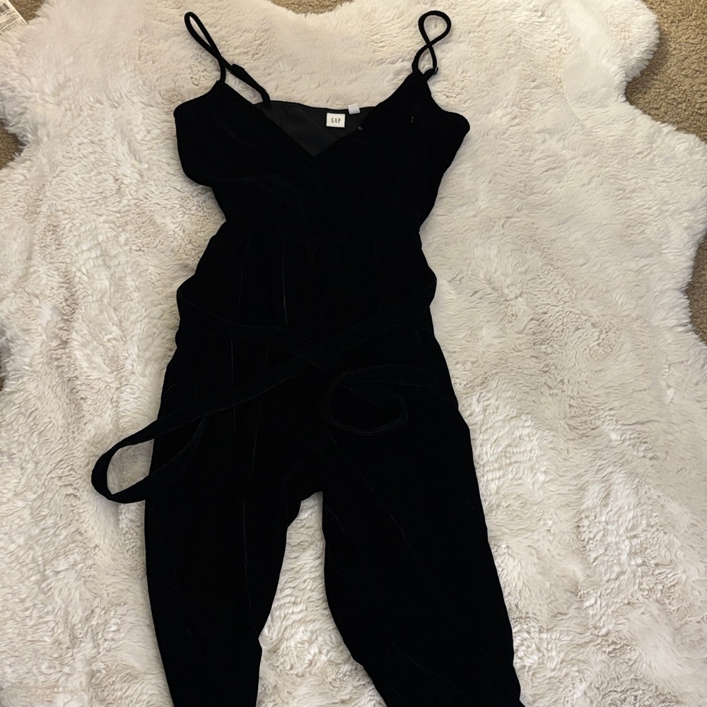 Elegant Black velour Jumpsuit